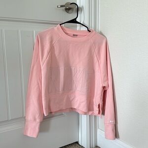 Nike Cropped Pink Sweatshirt